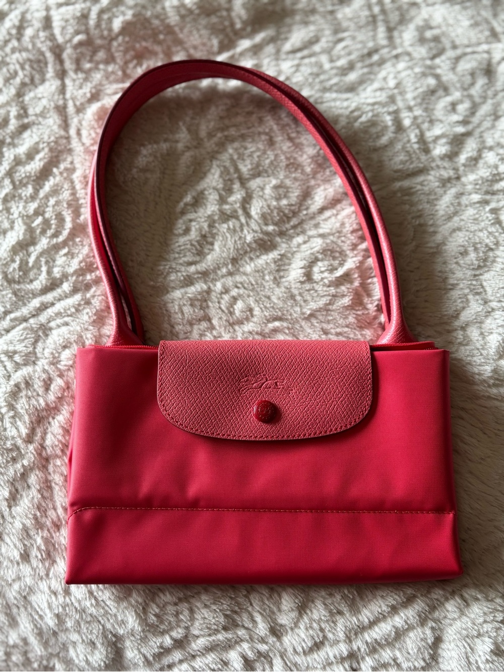 Longchamp Le Pliage Neo in Hot Melon Pink 🤷🏽‍♀️
